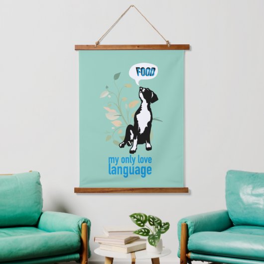 Tapisserie Suspendue Great Dane love language (Salon)