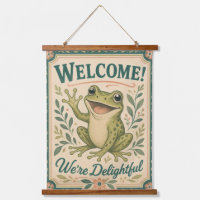 Grenouille Rétro Bienvenue Nous sommes Ravissants 
