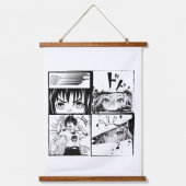 Tapisserie Suspendue Grilles d'actions Retro Anime (Recto)