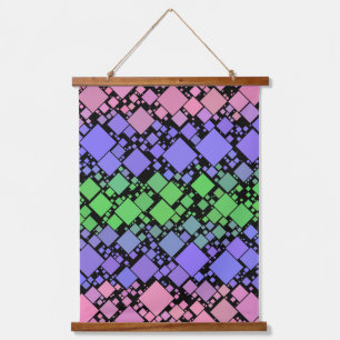 Tapisserie Suspendue Groovy Boho Rétro Mod Géométrique Fierté Trigender