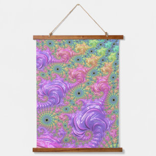 Tapisserie Suspendue Groovy Trippy Boho Tonale de Bijou Arc-en-Ciel Fra
