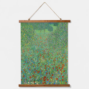 Tapisserie Suspendue Gustav Klimt - Champ de coquelicots