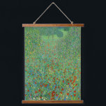 Tapisserie Suspendue Gustav Klimt - Champ de pavot<br><div class="desc">Champ de pavot / Champ de pavots - Gustav Klimt,  Huile sur toile,  1907</div>