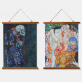 Tapisserie Suspendue Gustav Klimt - Mort et vie (Double)