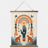 Tapisserie Suspendue Hamsa Hand with Evil Eye – Protective and Stylish (Recto)