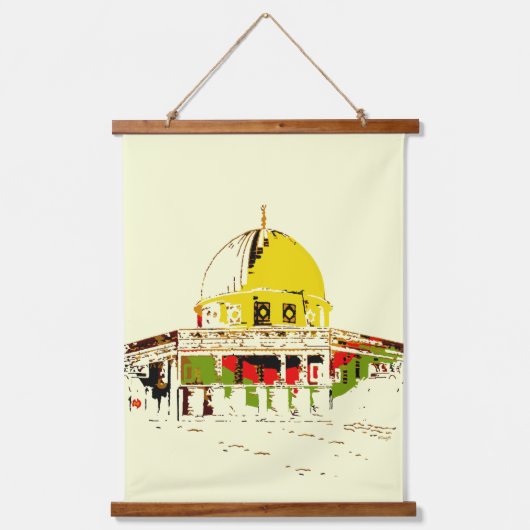 Tapisserie Suspendue Hang the Glory : Dôme du Rocher (Recto)