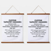 Tapisserie Suspendue HANGERS TAPESTRY personnalisés 26 pouces x 36 pouc (Double)