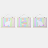 Tapisserie Suspendue Happy Easter Bunny and Eggs  (Tripler)