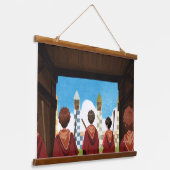 Tapisserie Suspendue HARRY POTTER™ & GRYFFINDOR™ QUIDDITCH™ Team (Angulaire)