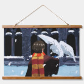 Tapisserie Suspendue HARRY POTTER™ & Hedwig dans la neige (Devant)