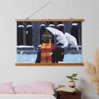 Tapisserie Suspendue HARRY POTTER™ & Hedwig dans la neige