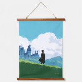 Tapisserie Suspendue HARRY POTTER™ Surplombant le château HOGWARTS™ (Recto)