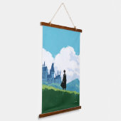 Tapisserie Suspendue HARRY POTTER™ Surplombant le château HOGWARTS™ (Angulaire)