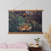 Tapisserie Suspendue Henri Rousseau - Le lion affamé (Chambre à coucher)