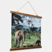 Tapisserie Suspendue Herd d'Eléphants (Angulaire)