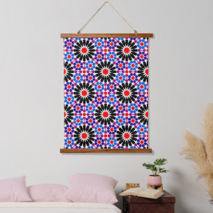 Tapisserie Suspendue Héritage mosaïque : Art Zellige andalou marocain