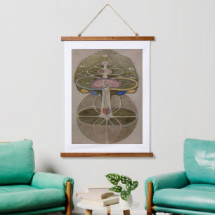 Tapisserie Suspendue Hilma Af Klint, Arbre De Connaissances No1 Art Abs