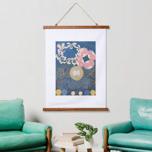 Tapisserie Suspendue Hilma Af Klint, La Dix Plus Grande N1, Art Abstrai