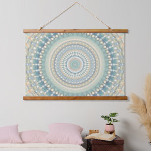 Tapisserie Suspendue Hippie Trippy Eclectique Pastel Boho Super Mandala