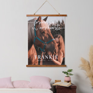 Tapisserie Suspendue Horseshoes Forever In Our Hearts Photo Memorial