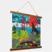 Tapisserie Suspendue Howler Wolf (Angulaire)
