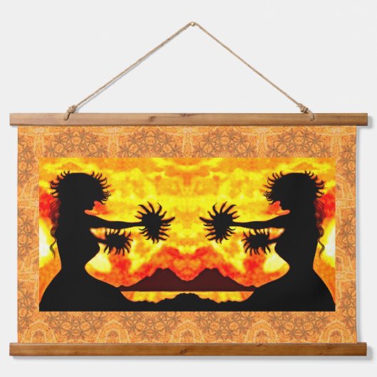 Tapisserie Suspendue Hula Girls (Devant)