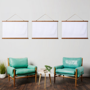 Tapisserie Suspendue Icône blanche avec art linéaire minimaliste avec g