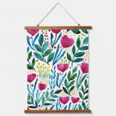 Tapisserie Suspendue Illustration florale botanique (Recto)