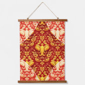 Tapisserie Suspendue Immersive Design: Radiant Gold Elephants on Deep C (Recto 2)