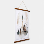 Tapisserie Suspendue Impression aquarelle de Londres (Angulaire)