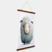 Tapisserie Suspendue Impression des moutons mignons (Angulaire)