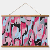 Tapisserie Suspendue Impression numérique rouge et noire (Devant)