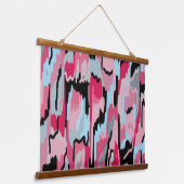 Tapisserie Suspendue Impression numérique rouge et noire (Angulaire)