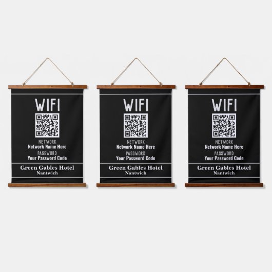 Tapisserie Suspendue Instructions WiFi avec code QR (Tripler)