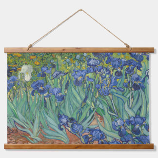 Tapisserie Suspendue Iris, Peinture à l'huile florale, Vincent Van Gogh
