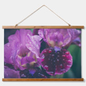 Tapisserie Suspendue Iris pourpre après pluie (Recto)
