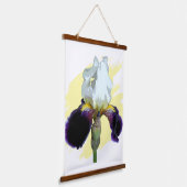 Tapisserie Suspendue Iris pourpre et blanc (Angulaire)