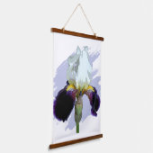 Tapisserie Suspendue Iris violet et blanc (Angulaire)