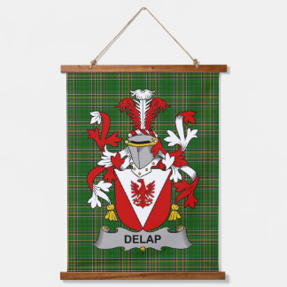 Tapisserie Suspendue Irish Delap Coat of Arms Family Crest