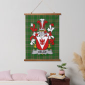 Tapisserie Suspendue Irish Delap Coat of Arms Family Crest (Chambre à coucher)