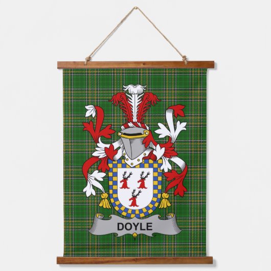Tapisserie Suspendue Irish Doyle or O_Doyle Coat of Arms Family Crest (Recto)