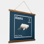 Tapisserie Suspendue Ivory Beluga - Alaska Postage (Angulaire)