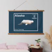 Tapisserie Suspendue Ivory Beluga - Alaska Postage (Chambre à coucher)