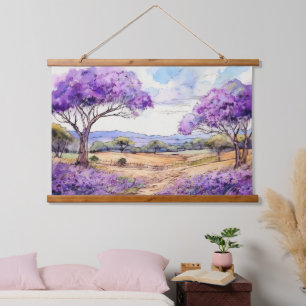 Tapisserie Suspendue Jacaranda d'Upcountry Maui