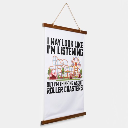 Tapisserie Suspendue J'ai peut-être l'air d'écouter, mais je pense à Ab (Angulaire)