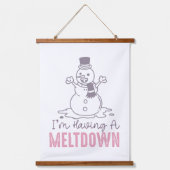 Tapisserie Suspendue J'ai une fonte - Drôle Snowman Design (Recto)