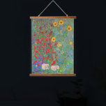 Tapisserie Suspendue Jardin agricole de Gustav Klimt avec tournesols<br><div class="desc">Jardin agricole de Gustav Klimt avec tournesols accrochant la tapisserie.</div>