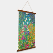 Tapisserie Suspendue Jardin aux fleurs, Gustav Klimt (Angulaire)
