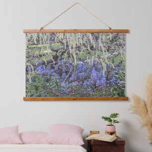 Tapisserie Suspendue Jardin Floral de Glycine en Fleur
