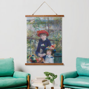 Tapisserie Suspendue Jardin paysager des sœurs Renoir Cottagecore